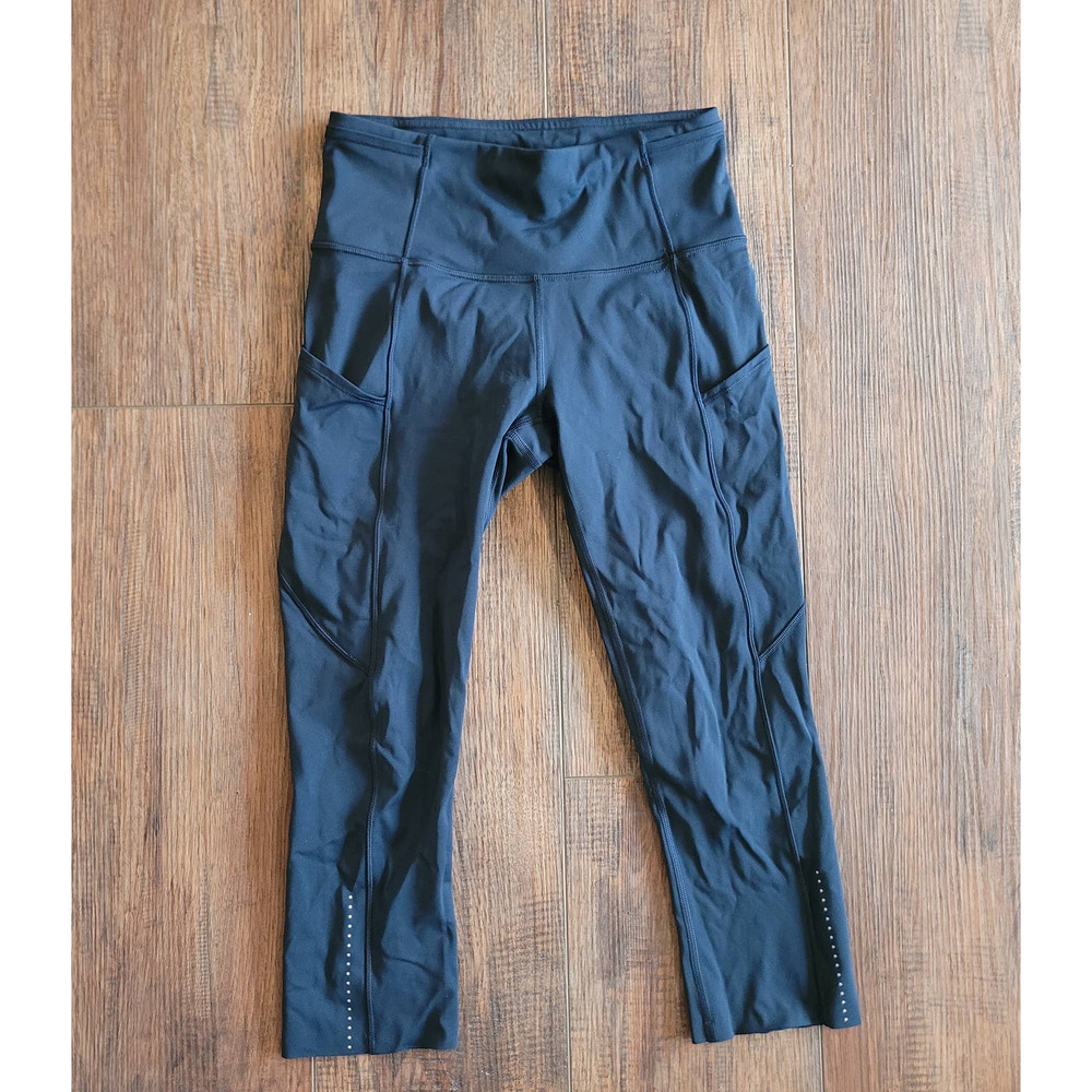 Lululemon Fast and Free Crops Women's 4 Navy
